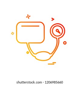 Blood Pressure icon design vector