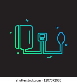 Blood pressure icon design vector