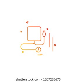 Blood pressure icon design vector 