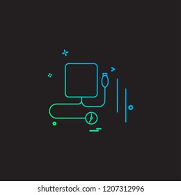 Blood pressure icon design vector 