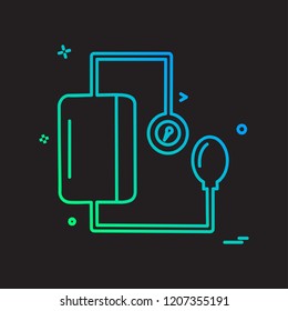 Blood Pressure icon design vector