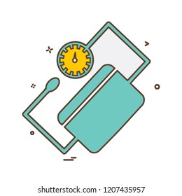 Blood pressure icon design vector
