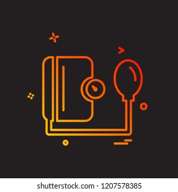 Blood Pressure icon design vector