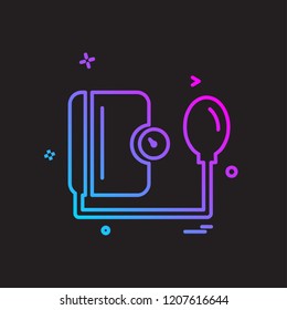 Blood Pressure icon design vector