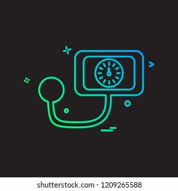 Blood Pressure icon design vector