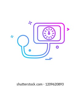 Blood Pressure icon design vector