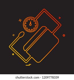 Blood pressure icon design vector
