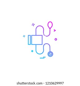 Blood pressure icon design vector