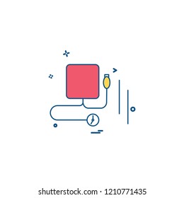 Blood pressure icon design vector 