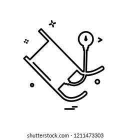 Blood Pressure icon design vector