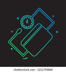 Blood pressure icon design vector