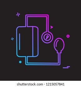 Blood Pressure icon design vector