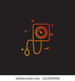 Blood pressure icon design vector