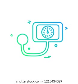 Blood Pressure icon design vector