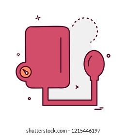 Blood pressure icon design vector