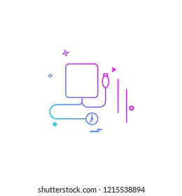 Blood pressure icon design vector 
