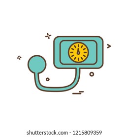 Blood Pressure icon design vector