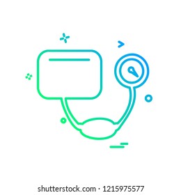 Blood Pressure icon design vector