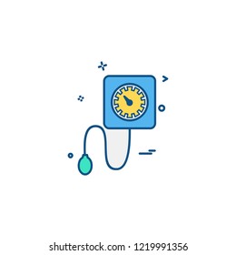Blood pressure icon design vector