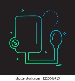 Blood pressure icon design vector