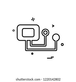Blood Pressure icon design vector