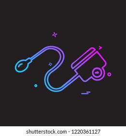 Blood pressure icon design vector