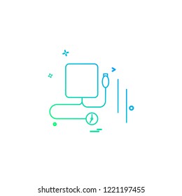 Blood pressure icon design vector 