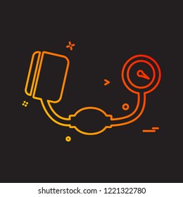 Blood Pressure icon design vector