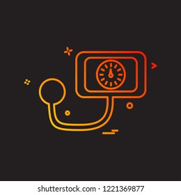 Blood Pressure icon design vector