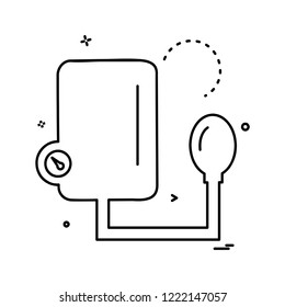 Blood pressure icon design vector