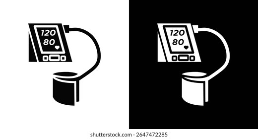 Blood pressure icon Isolated flat vector in outline
