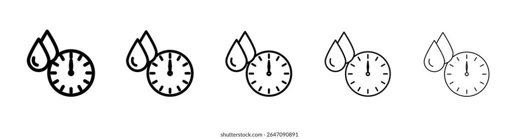 Icono de presión arterial Vector de contorno símbolo o ilustración