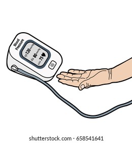 BLOOD PRESSURE illustration vector