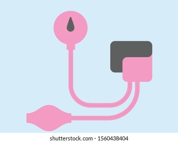 blood Pressure Kit Bp Operator Isolated Vector Icon that can be easily modified or edited (Kolayca değiştirilebilir veya düzenlenebilir kan Basıncı Kiti Bp Operatörü İzole Vektör Simgesi)