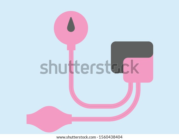 Blood Pressure Kit Bp Operator Isolated Stock Vector Royalty Free