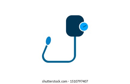 Blood pressure kit vector illustration in flat style