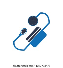 Blood Pressure Machine icon vector on white background 