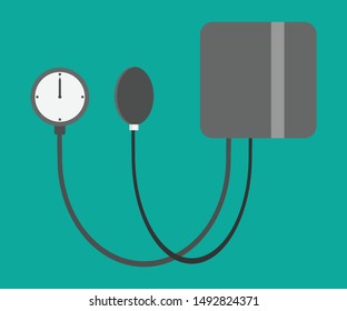 a blood pressure measuring device model at the pump