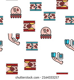 Presión Sanguínea Medición De La Ilustración De Línea Delgada Del Vector Gadget