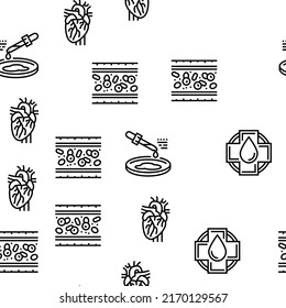 Presión Sanguínea Medición De La Ilustración De Línea Delgada Del Vector Gadget