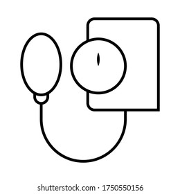 blood pressure measuring icon vector