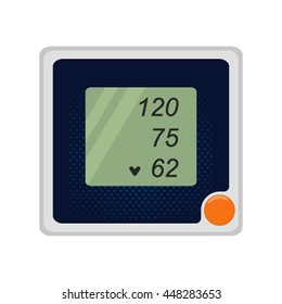 Blood pressure meter in a flat style . icon flat vector illustration isolate on a white background