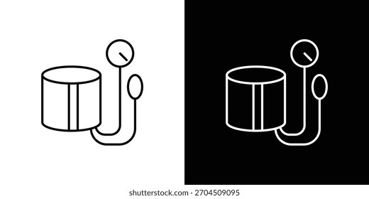 Blood pressure meter icon editable vector stroke for web designs