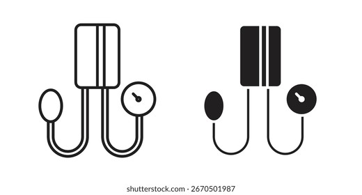 Elementos del icono del medidor de presión arterial.