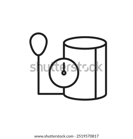 Blood pressure meterline icon. vector illustration. EPS10