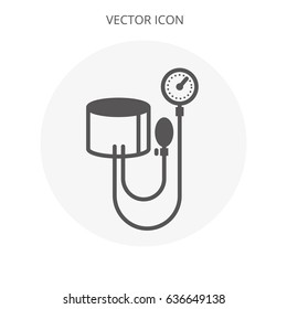 Blood Pressure Monitor Icon Vector Flat Design