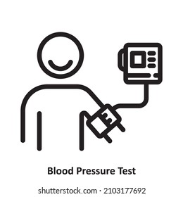 Blood pressure test, simple icon design, best used for banner, flayer, or web application. Editable stroke with EPS 10 file format
