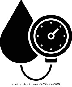 Icono de Vector de presión arterial. Se puede utilizar para aplicaciones de impresión, móviles y de Web.