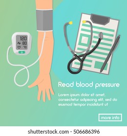 Blood Pressure Vector Illustration