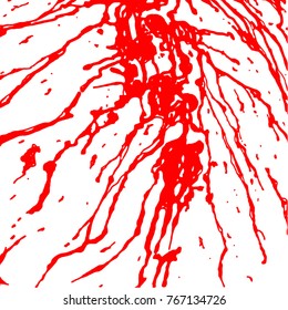 Blood Red Splatter